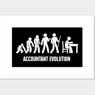 Accountant Evolution | Funny Accounting Design Posters and Art